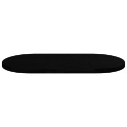 Dessus de table marron foncé 120x60x4cm bois chêne massif ovale 559895559895