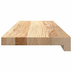 Appuis de fenêtre 2 pcs non traité 70x20x2 cm bois chêne massif 559898559898