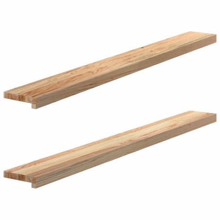 Appuis de fenêtre 2 pcs non traité 140x15x2cm bois chêne massif 559899559899