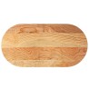 Dessus de table 120x60x4 cm bois de chêne massif ovale 559901559901