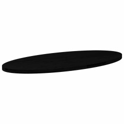 Dessus de table marron foncé 140x60x4cm bois chêne massif ovale 559902559902