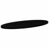 Dessus de table marron foncé 140x60x4cm bois chêne massif ovale 559902559902
