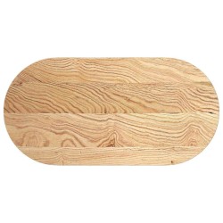 Dessus de table 100x50x2 cm bois de chêne massif ovale 559903559903