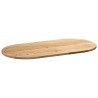 Dessus de table 100x50x2 cm bois de chêne massif ovale 559903559903
