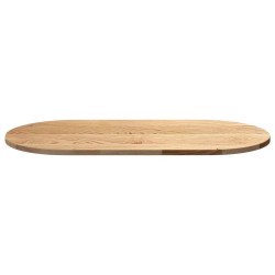 Dessus de table 100x50x2 cm bois de chêne massif ovale 559903559903