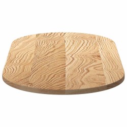 Dessus de table 100x50x2 cm bois de chêne massif ovale 559903559903