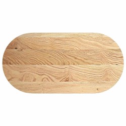 Dessus de table 120x60x2 cm bois de chêne massif ovale 559904559904
