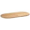 Dessus de table 120x60x2 cm bois de chêne massif ovale 559904559904