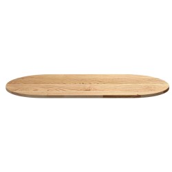 Dessus de table 120x60x2 cm bois de chêne massif ovale 559904559904