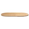 Dessus de table 120x60x2 cm bois de chêne massif ovale 559904559904