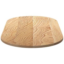Dessus de table 120x60x2 cm bois de chêne massif ovale 559904559904