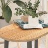 Dessus de table 80x40x2 cm bois de chêne massif ovale 559905559905