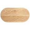Dessus de table 80x40x2 cm bois de chêne massif ovale 559905559905