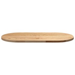 Dessus de table 80x40x2 cm bois de chêne massif ovale 559905559905