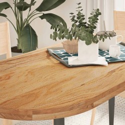 Dessus de table 140x60x4 cm bois de chêne massif ovale 559906559906