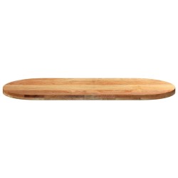 Dessus de table 140x60x4 cm bois de chêne massif ovale 559906559906