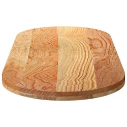 Dessus de table 140x60x4 cm bois de chêne massif ovale 559906559906