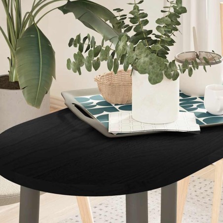 Dessus de table 80x40x2 cm bois de chêne massif ovale 559907559907