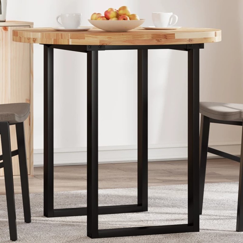 Dessus de table rond Ø80x4 cm bois massif d'acacia 559915559915