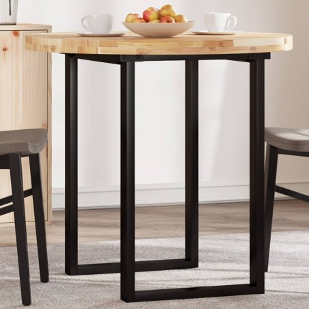 Dessus de table rond Ø80x4 cm bois massif d'acacia 559917559917