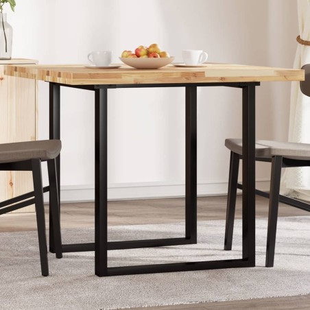 Dessus de table carré 90x90x4 cm bois massif d'acacia 559920559920