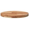Dessus de table rond Ø50x4 cm bois massif d'acacia 559923559923