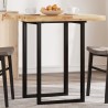Dessus de table carré 70x70x4 cm bois massif d'acacia 559927559927