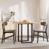 Dessus de table carré 70x70x4 cm bois massif d'acacia 559927559927