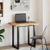 Dessus de table rectangulaire 80x60x4 cm bois massif d'acacia 559929559929