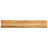 Appuis de fenêtre 2 pcs marron clair bois de chêne massif 559930559930