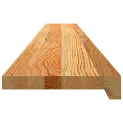 Appuis de fenêtre 2 pcs marron clair bois de chêne massif 559931559931