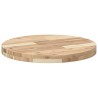 Dessus de table rond Ø50x4 cm bois massif d'acacia 559946559946