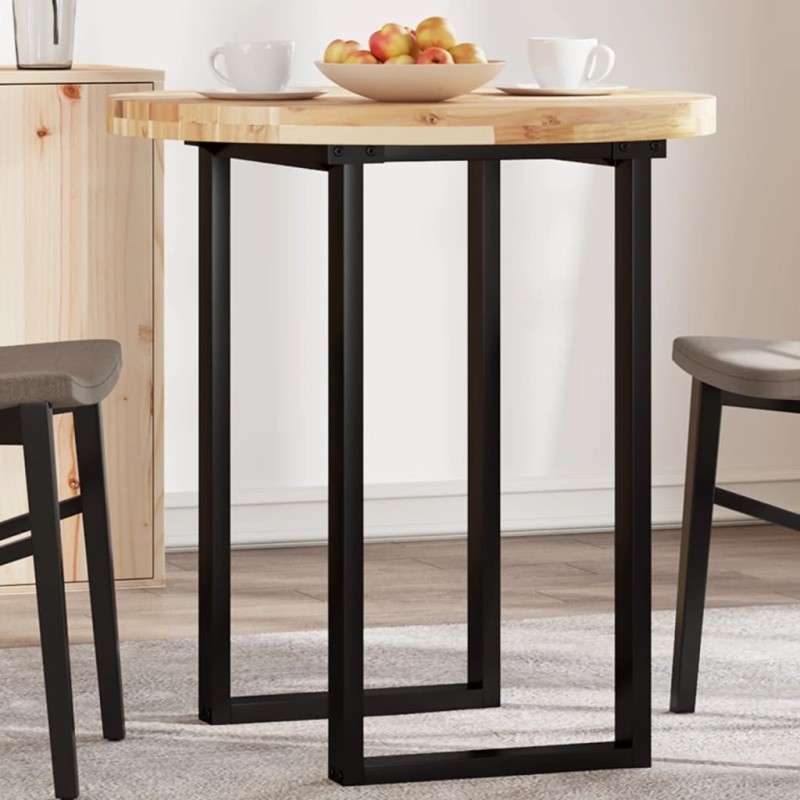 Dessus de table rond Ø70x4 cm bois massif d'acacia 559964559964