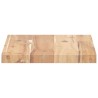 Dessus de table 40x20x2 cm rectangulaire bois massif d'acacia 559965559965