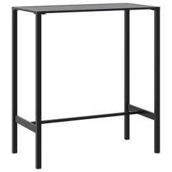 Table de bar noir 100x50x110 cm acier enduit de poudre 559972559972