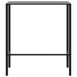 Table de bar noir 100x50x110 cm acier enduit de poudre 559972559972
