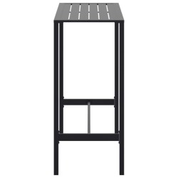 Table de bar noir 100x50x110 cm acier enduit de poudre 559972559972