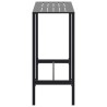 Table de bar noir 100x50x110 cm acier enduit de poudre 559972559972