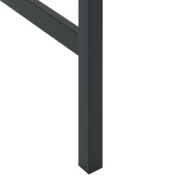 Table de bar noir 100x50x110 cm acier enduit de poudre 559972559972
