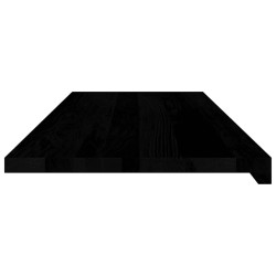 Appuis de fenêtre 2 pcs marron foncé bois de chêne massif 559973559973