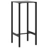 Table de bar noir 50x50x110 cm acier enduit de poudre 559977559977