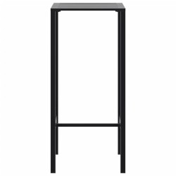Table de bar noir 50x50x110 cm acier enduit de poudre 559977559977