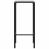 Table de bar noir 50x50x110 cm acier enduit de poudre 559977559977
