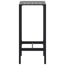 Table de bar noir 50x50x110 cm acier enduit de poudre 559977559977