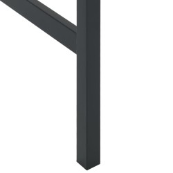 Table de bar noir 50x50x110 cm acier enduit de poudre 559977559977