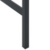Table de bar noir 50x50x110 cm acier enduit de poudre 559977559977