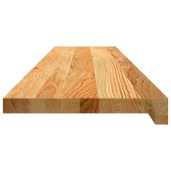 Appuis de fenêtre 2 pcs marron clair bois de chêne massif 559980559980