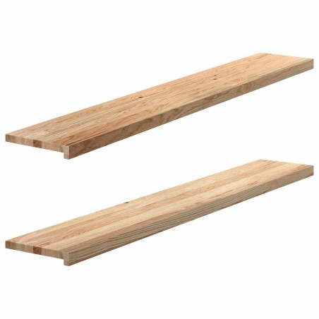 Appuis de fenêtre 2 pcs non traité 160x30x2cm bois chêne massif 559982559982