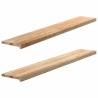Appuis de fenêtre 2 pcs non traité 160x30x2cm bois chêne massif 559982559982