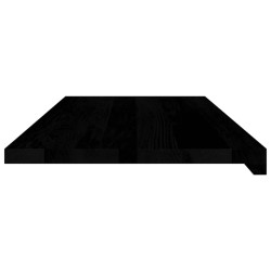 Appuis de fenêtre 2 pcs marron foncé bois de chêne massif 559989559989